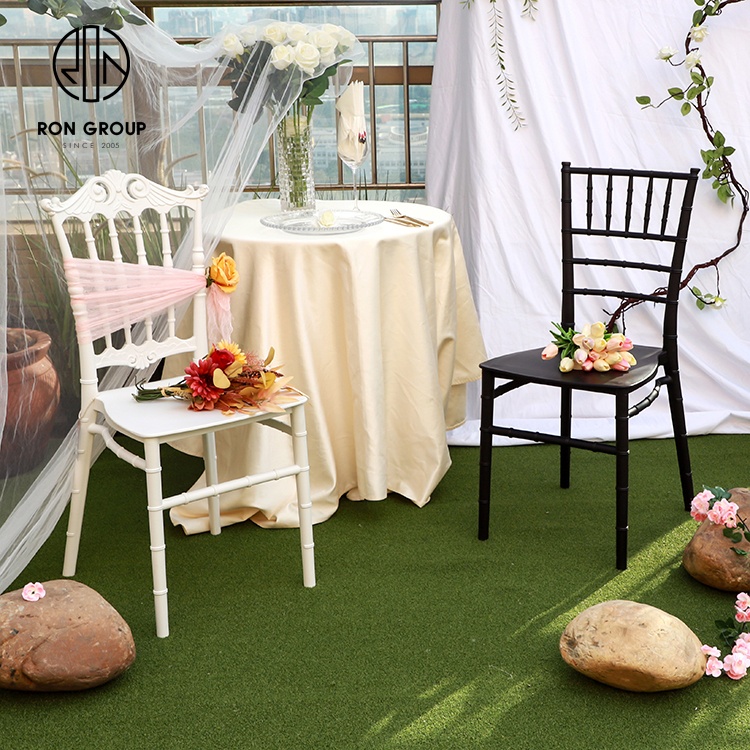 Hot Sale Events PP Plastic chair Stackable Wedding chair Black Dinning Furniture Modern Outdoor Plastic Dining Chair
