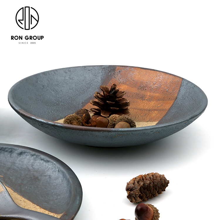Nice shape 8 inch hotel food dishware with foot cheap restaurant ceramic decorative bowl