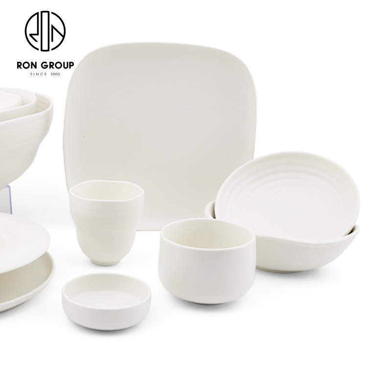 Nice round white noodle soup dinnerware cheap restaurant porcelain large bowls