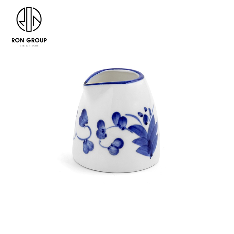 Popular Modern 110ml cafe accessories milk modern custom restaurant ceramic sugar pot
