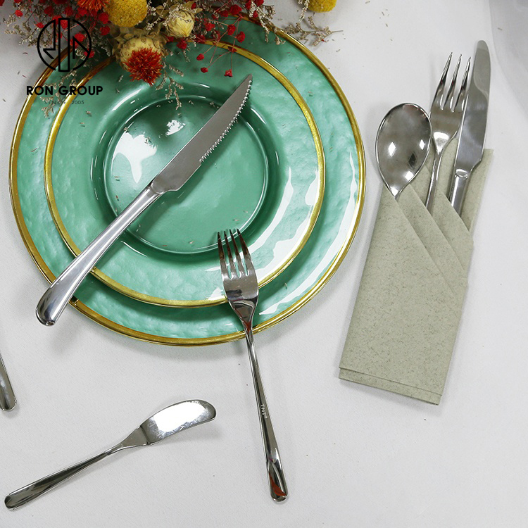 Luxury Stainless Steel Dinner Cutlery Set — Knife, Fork & Spoon Silverware for Weddings, Hotels, and Restaurant Dining