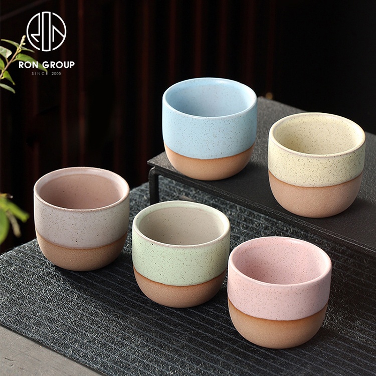 Home party cafe shop ceramics porcelain creative design small lovely milk tea coffee cups set turkish mosaic color ceramic mug
