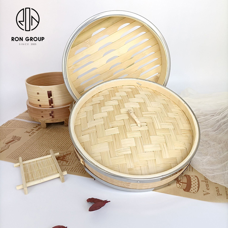 High-Quality Bamboo Steamer Basket — Japanese Style Dim Sum and Rice Steaming Pot for Restaurants and Sushi Kitchens