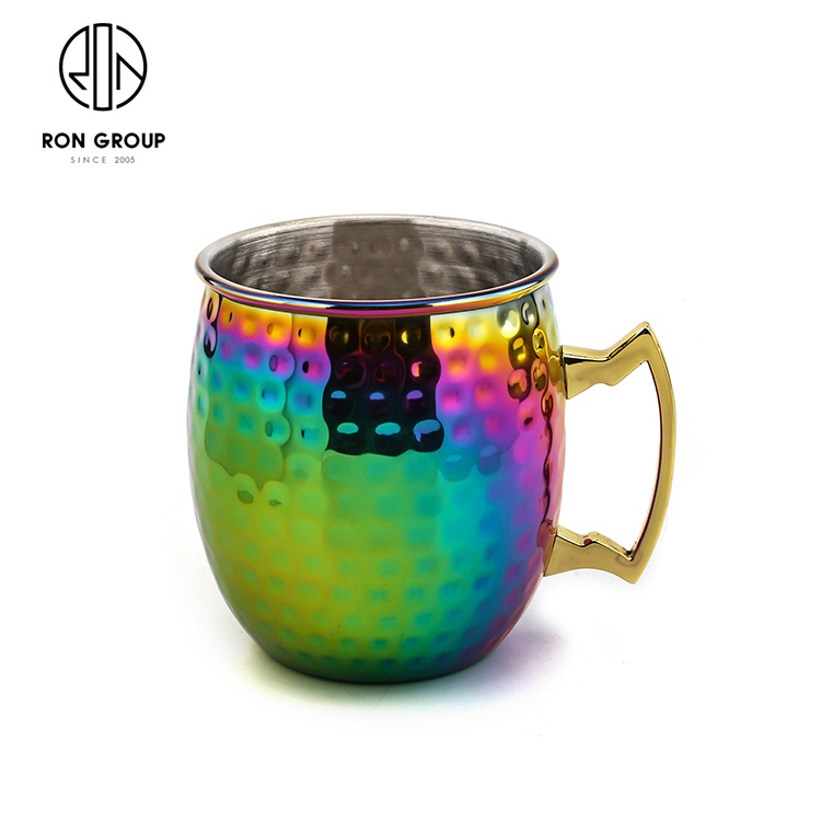 Food grade custom metal bar water cups 5L wholesale big moscow copper mule mug copper drinking cup