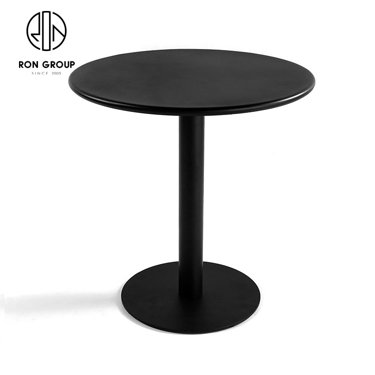 Nice Modern Industrial Style Coffee Shop Cast Iron Frames Black Metal Round Outdoor Restaurant Furniture Dinning Table Base