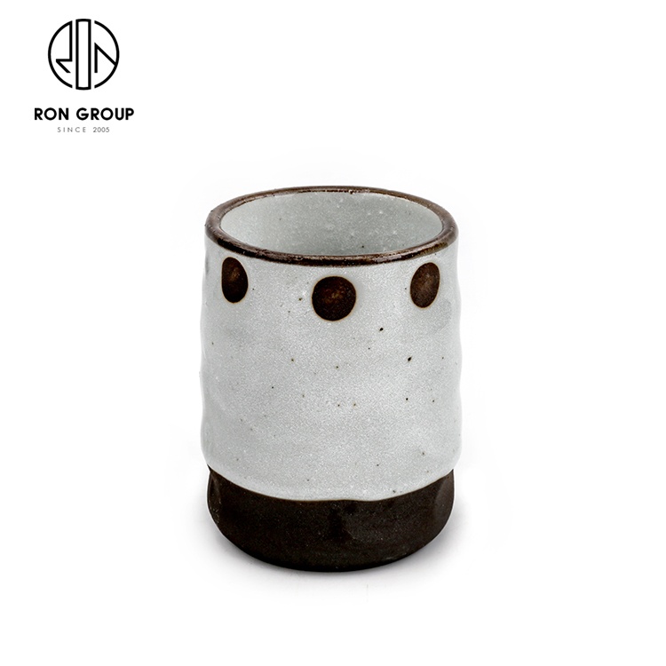 Retro Reusable Custom Water Cup Ceramic Tea Mug For Restaurant Hotel