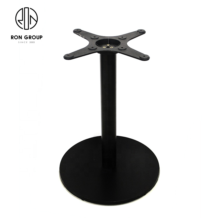 Custom Outdoor Indoor Leisure Bar Cafe Dining Table Base Restaurant Furniture Wholesale Vintage Black Cast Iron Metal Table Legs