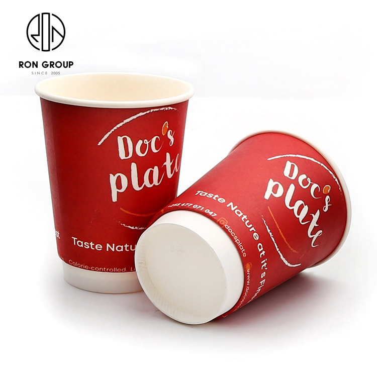 High Quality custom printed logo design hot drinking Customize 4.5oz single wall craft cup disposable coffee paper cup