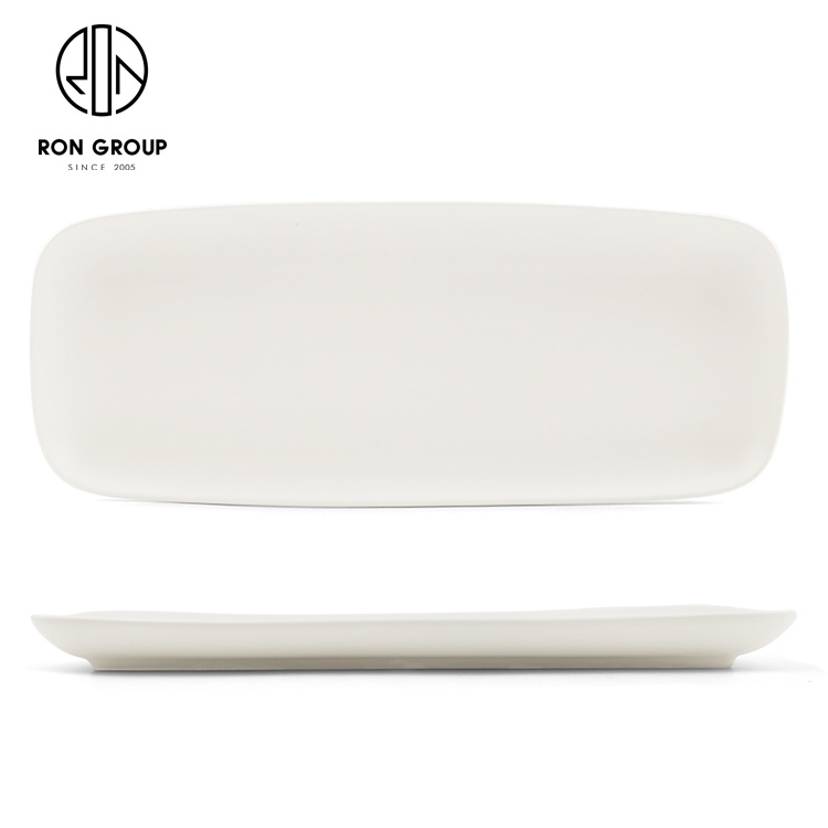Cute multi roles custom sushi restaurant porcelain white plates restaurant dinnerware