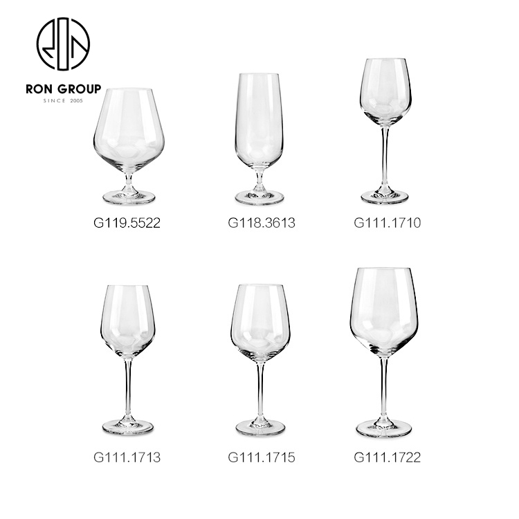 Mug Glasses Transparent Champagne Wholesale Luxury Balloon Clear Crystal Red Cup Carton Box Wine Glass Support No Metal 350ML