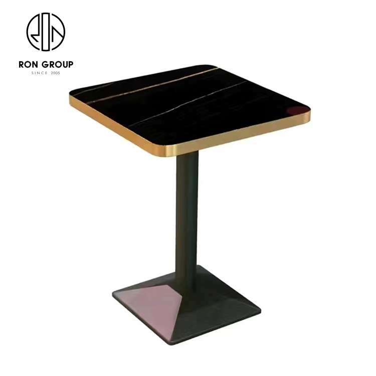 Wholesales  American industrial vintage restaurant coffee slate table fast food modern metal dining chairs and tables sets