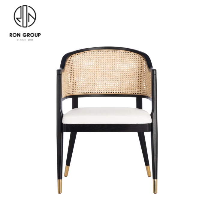 Modern Design upholstered restaurant furniture solid wood modern chairs for high end restaurant