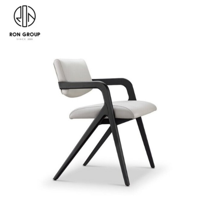 Modern Design Solid Wood commercial Dining Chair Upholstered Rattan Restaurant wooden chair hot sale