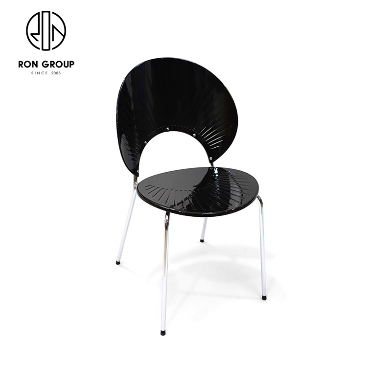 Lightweight Waterproof White & Black Chair ABS Acrylic Stackable Home Furniture for Events Parties Hotels