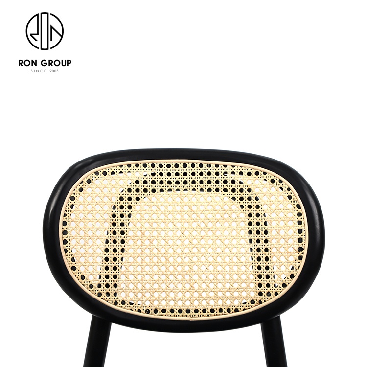 Good quality rattan wooden GreenDining Chair Comfortable Upholstered Soft Chair for Restaurant hotel  party