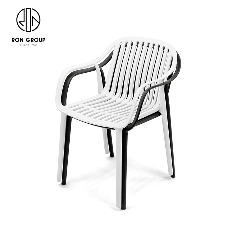 Stackable Outdoor Indoor Wedding outdoor Furniture White Black PP Plastic Chair for Event Party Hotel Event