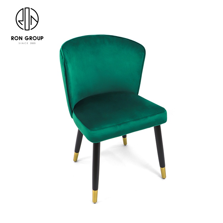 Modern Design Green Leather Dining Chair Comfortable Upholstered Soft Chair for Home or Hotel/Restaurant Hot Sale