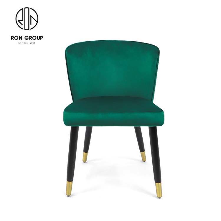 Modern Design Green Leather Dining Chair Comfortable Upholstered Soft Chair for Home or Hotel/Restaurant Hot Sale
