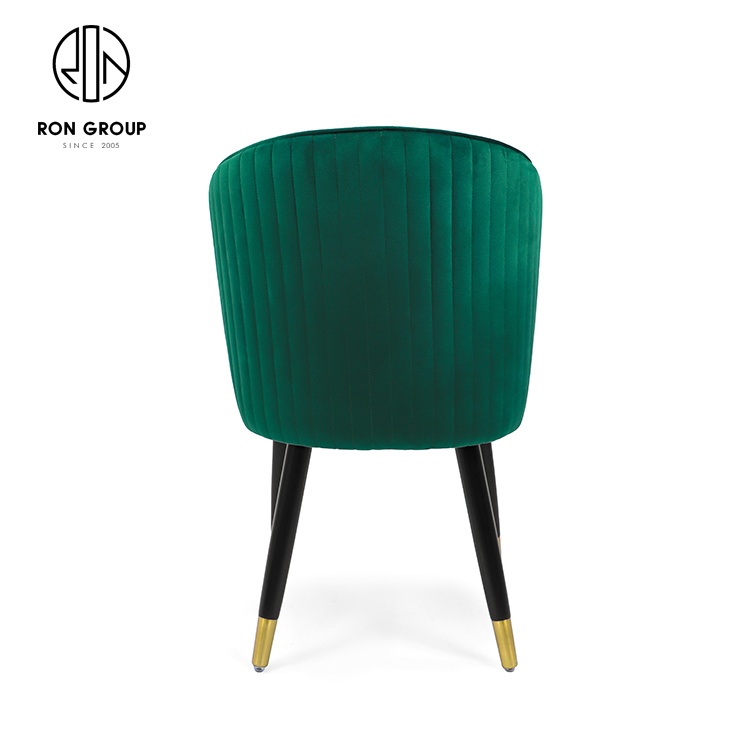 Modern Design Green Leather Dining Chair Comfortable Upholstered Soft Chair for Home or Hotel/Restaurant Hot Sale
