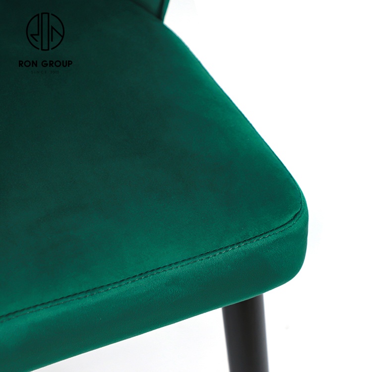 Modern Design Green Leather Dining Chair Comfortable Upholstered Soft Chair for Home or Hotel/Restaurant Hot Sale