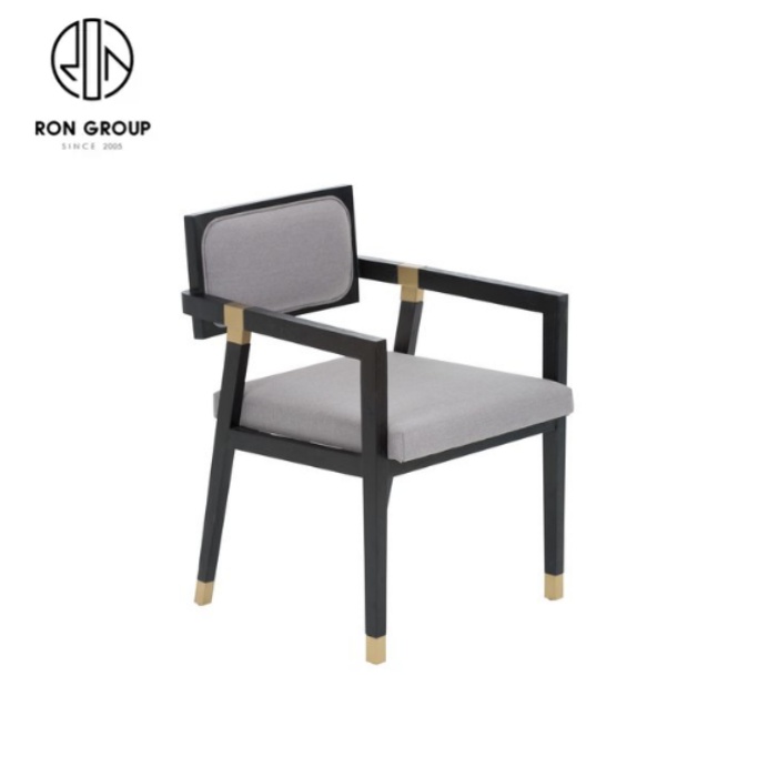 Durable catering furniture high quality rattan dining chairs with solid wood frame for restaurant hotel project commercial use