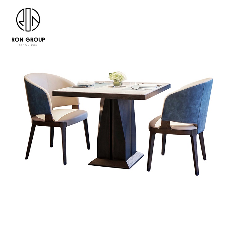 Custom made restaurant furniture high end Hospitality Dining Table and Chairs Sets Modern Hotel Restaurant Apartment Furniture