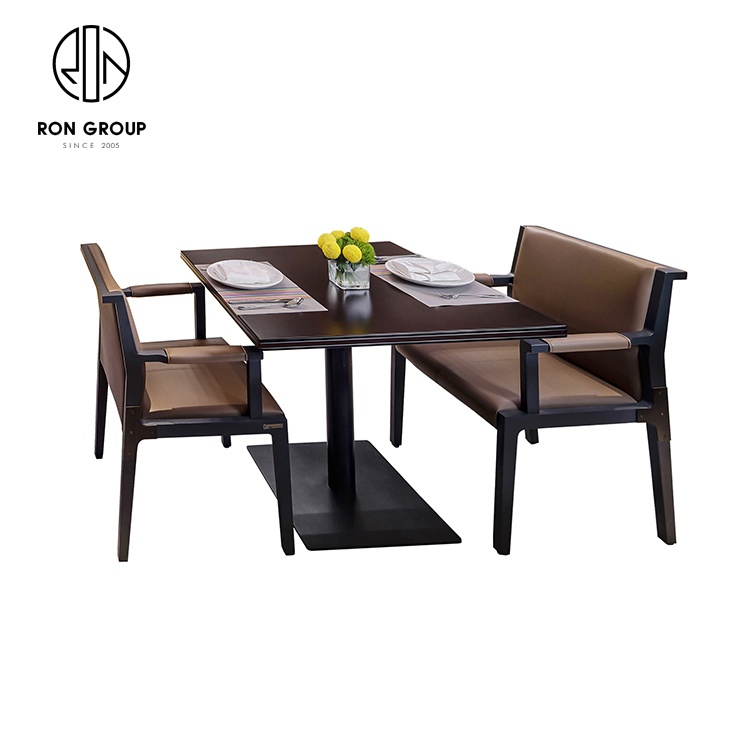 Custom made restaurant furniture high end Hospitality Dining Table and Chairs Sets Modern Hotel Restaurant Apartment Furniture