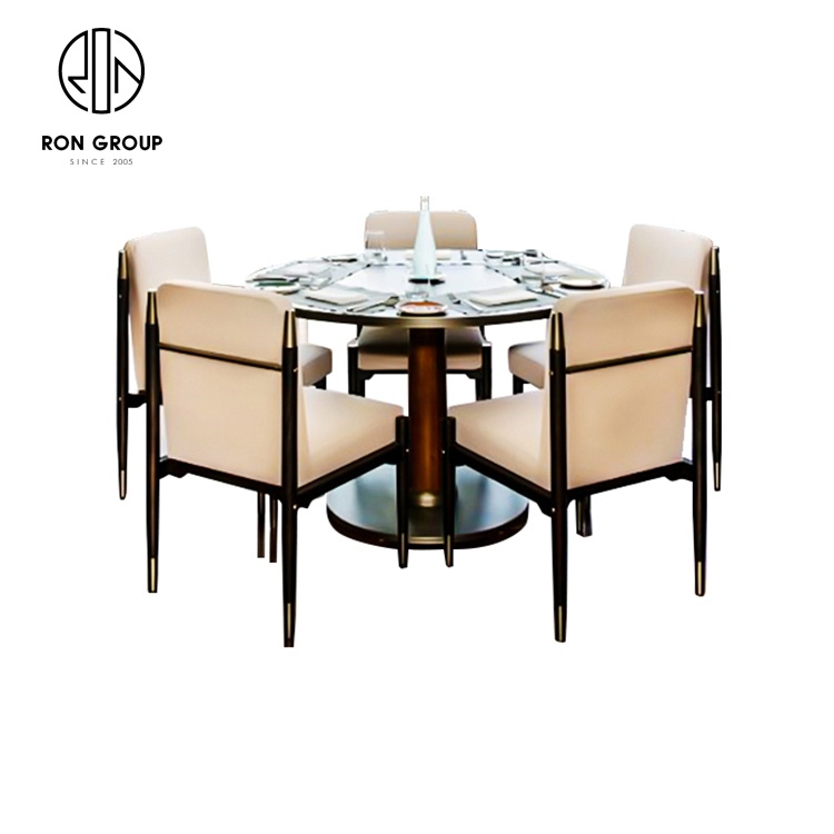 Custom made restaurant furniture high end Hospitality Dining Table and Chairs Sets Modern Hotel Restaurant Apartment Furniture