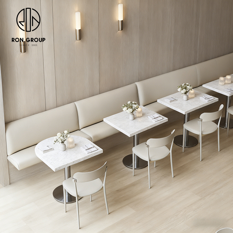 Nordic White Leather Integrated Furniture Set