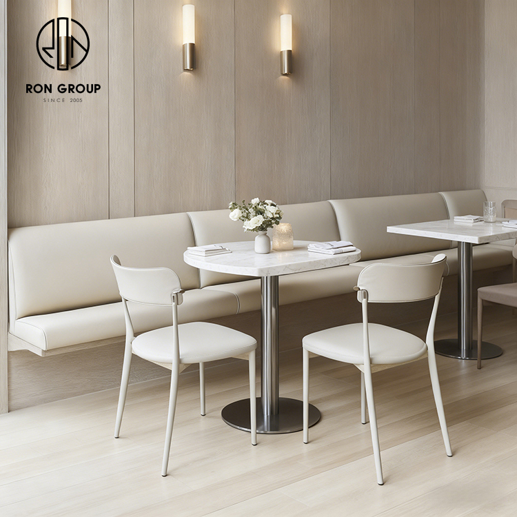 Nordic White Leather Integrated Furniture Set