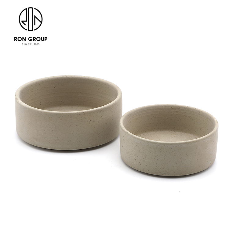 Rustic Speckled Terracotta Ceramic Salad Bowl for Boutique Hotels and Bistro Service