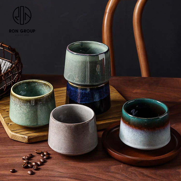 Creative Hand-Kneaded Kiln Glazed Ceramic Mug - Nordic Four Seasons Inspired Collection