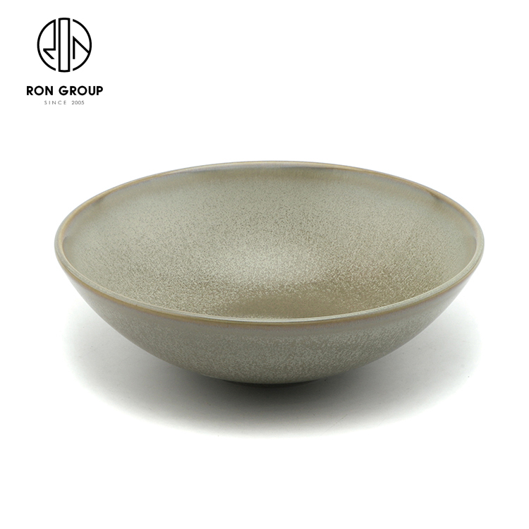 Minimalist Matte Celadon Melamine Soup Bowl for Modern Restaurant Tableware