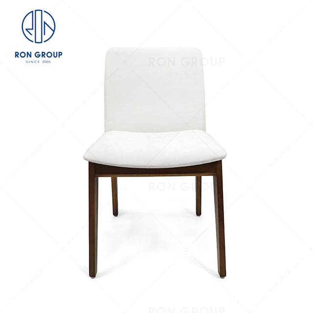 Factory direct sale superior quality home hotel restaurant banquet buffet modern delicate style white ash wood dining chair