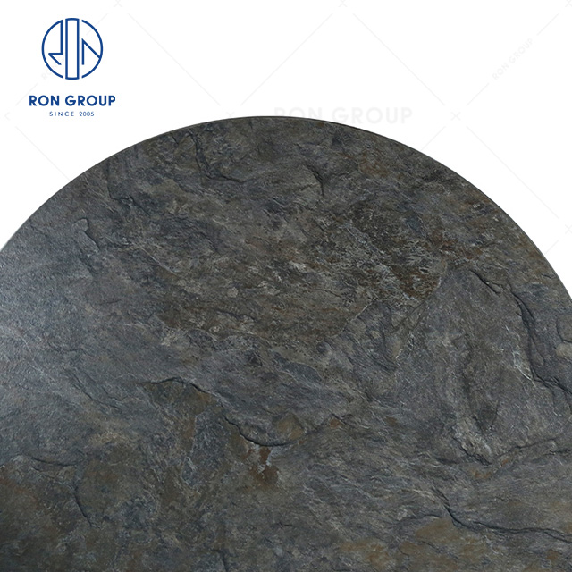 Popular Modern hotel restaurant Triamine plate round table top