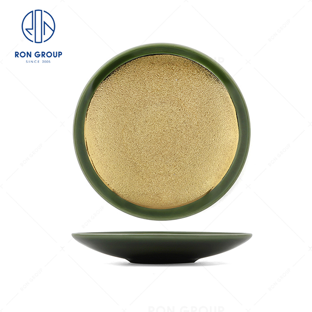 Factory direct sale cheap price hotel restaurant banquet wedding modern noble ceramic Shallow plate