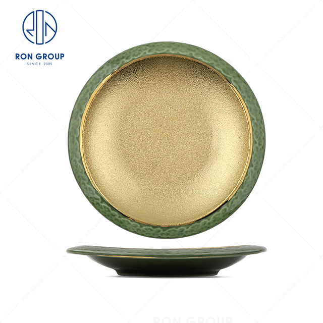 Excellent quality cheap price hotel restaurant wedding banquet exquisite texture luxurious ceramic Xiangyun Round Plate
