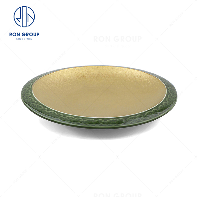 Excellent quality cheap price hotel restaurant wedding banquet exquisite texture luxurious ceramic Xiangyun Round Plate
