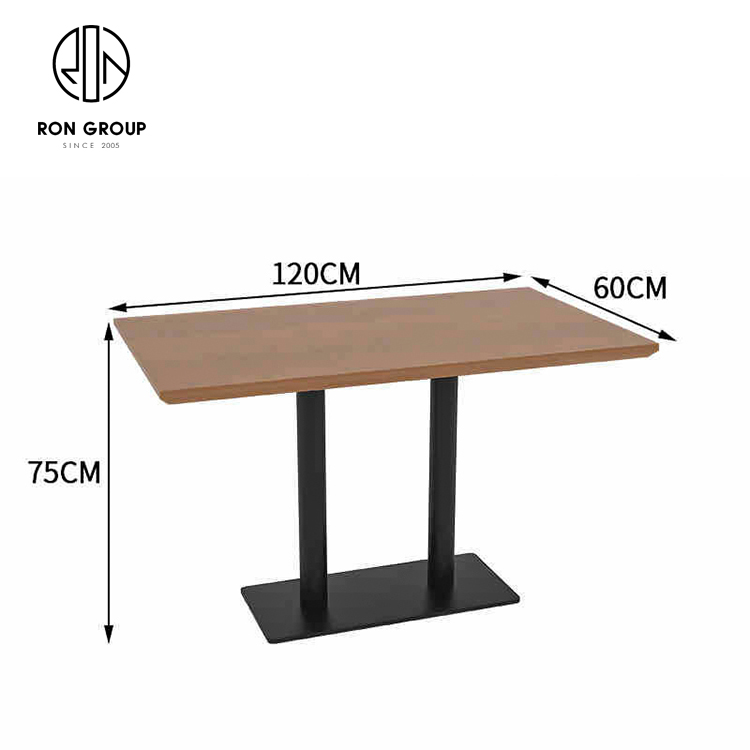 Light Oak Wood Booth Bench Seating Set With Beige Upholstery Black Pedestal Tables For Cafe