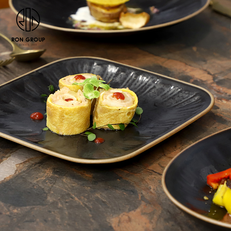 Commercial Square Melamine Sushi Dessert Plate